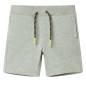 Kindershorts mit Kordelzug Hellkhaki Melange 140 Kindershorts mit Kordelzug Hellkhaki Melange 140