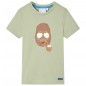 Kinder-Kurzarmshirt Hellkhaki 128 Kinder-Kurzarmshirt Hellkhaki 128