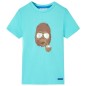 Kinder-Kurzarmshirt Aquablau 92 Kinder-Kurzarmshirt Aquablau 92