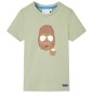 Kinder-Kurzarmshirt Hellkhaki 104 Kinder-Kurzarmshirt Hellkhaki 104