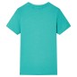Kinder-Kurzarmshirt Dunkles Minzgrün 140 Kinder-Kurzarmshirt Dunkles Minzgrün 140