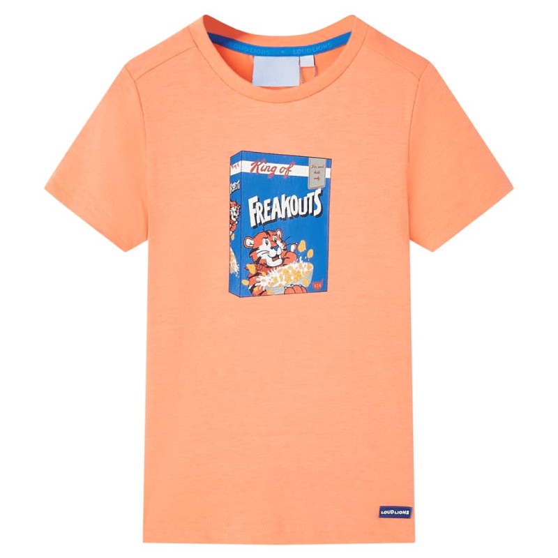 Kinder-Kurzarmshirt Neonorange 116 Kinder-Kurzarmshirt Neonorange 116