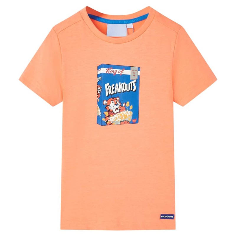 Kinder-Kurzarmshirt Neonorange 140 Kinder-Kurzarmshirt Neonorange 140