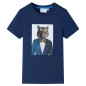 Kinder-Kurzarmshirt Dunkelblau 104 Kinder-Kurzarmshirt Dunkelblau 104