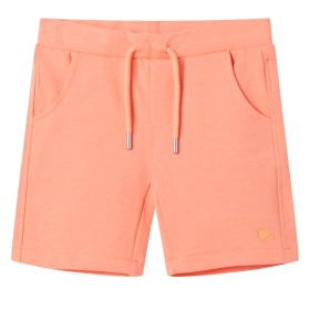 Kindershorts mit Kordelzug Neonorange 92