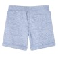 Kindershorts mit Kordelzug Blau Melange 128 Kindershorts mit Kordelzug Blau Melange 128