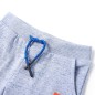 Kindershorts mit Kordelzug Blau Melange 128 Kindershorts mit Kordelzug Blau Melange 128