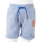 Kindershorts mit Kordelzug Blau Melange 104 Kindershorts mit Kordelzug Blau Melange 104
