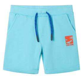 Kindershorts mit Kordelzug Aquablau 128
