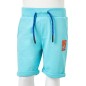 Kindershorts mit Kordelzug Aquablau 128 Kindershorts mit Kordelzug Aquablau 128