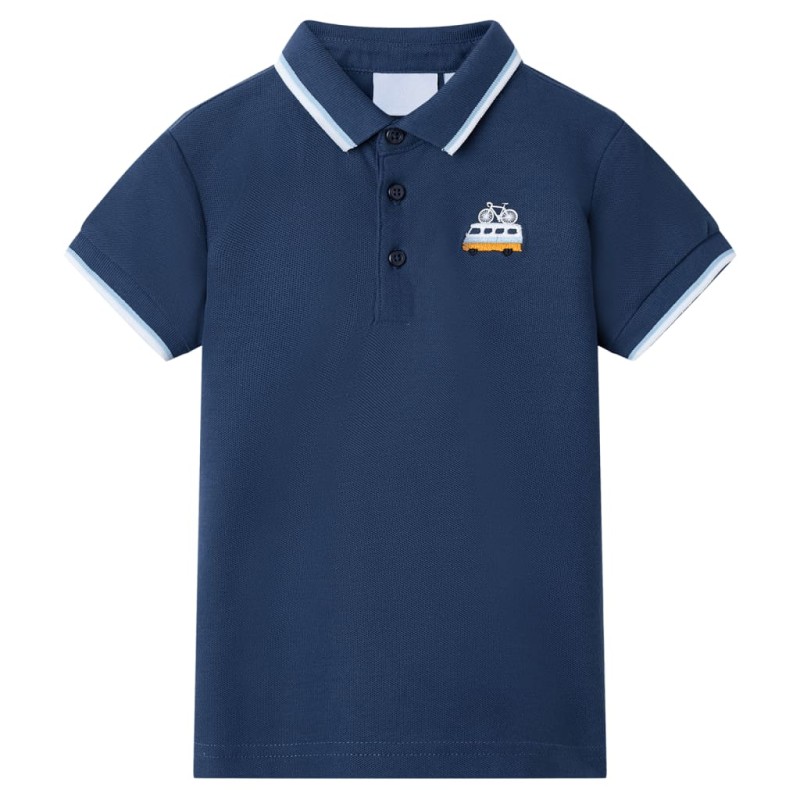 Kinder-Poloshirt Dunkelblau 128 Kinder-Poloshirt Dunkelblau 128