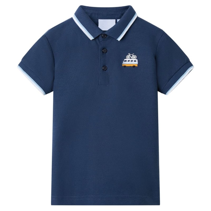 Kinder-Poloshirt Dunkelblau 104 Kinder-Poloshirt Dunkelblau 104