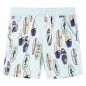 Kindershorts mit Kordelzug Sanftblau Melange 128 Kindershorts mit Kordelzug Sanftblau Melange 128