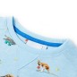 Kinder-Sweatshirt Hellblau Melange 104 Kinder-Sweatshirt Hellblau Melange 104