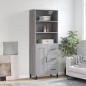 Highboard Grau Sonoma 69,5x34x180 cm Holzwerkstoff Highboard Grau Sonoma 69,5x34x180 cm Holzwerkstoff