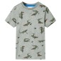 Kinder-T-Shirt Helles Khaki Melange 92 Kinder-T-Shirt Helles Khaki Melange 92