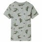 Kinder-T-Shirt Helles Khaki Melange 92 Kinder-T-Shirt Helles Khaki Melange 92