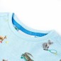 Kinder-T-Shirt Hellblau Melange 104 Kinder-T-Shirt Hellblau Melange 104