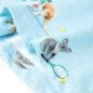 Kinder-T-Shirt Hellblau Melange 104 Kinder-T-Shirt Hellblau Melange 104