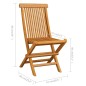 Klappbare Gartenstühle 6 Stk. Massivholz Teak Klappbare Gartenstühle 6 Stk. Massivholz Teak