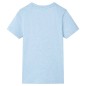 Kinder-T-Shirt Hellblau Melange 116 Kinder-T-Shirt Hellblau Melange 116