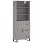 Highboard Grau Sonoma 69,5x34x180 cm Holzwerkstoff Highboard Grau Sonoma 69,5x34x180 cm Holzwerkstoff