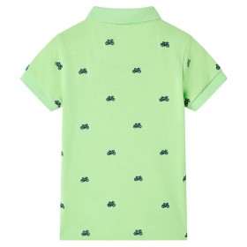 Kinder-Poloshirt Neongrün 128