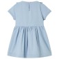 Kinderkleid mit Rüschen Hellblau 92 Kinderkleid mit Rüschen Hellblau 92