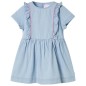 Kinderkleid mit Rüschen Hellblau 116 Kinderkleid mit Rüschen Hellblau 116