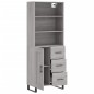 Highboard Grau Sonoma 69,5x34x180 cm Holzwerkstoff Highboard Grau Sonoma 69,5x34x180 cm Holzwerkstoff
