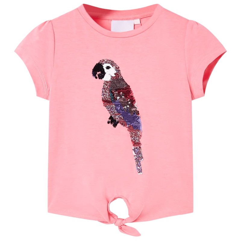 Kinder-T-Shirt Neonrosa 116 Kinder-T-Shirt Neonrosa 116