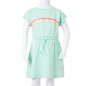 Kinderkleid mit Kordelzug Hellgrün 116 Kinderkleid mit Kordelzug Hellgrün 116