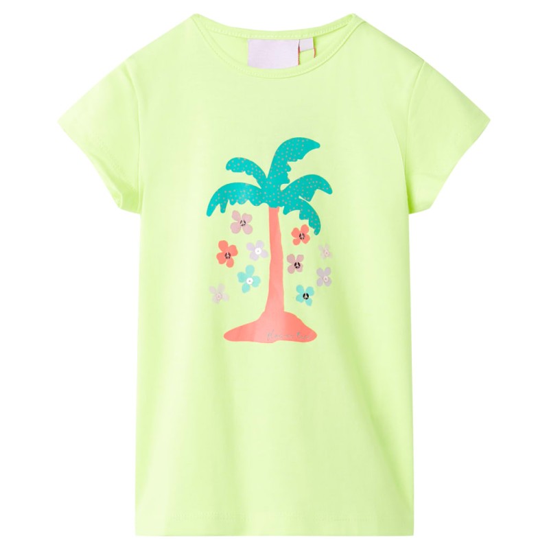 Kinder-T-Shirt Neongelb 104 Kinder-T-Shirt Neongelb 104