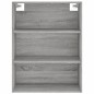 Highboard Grau Sonoma 69,5x34x180 cm Holzwerkstoff Highboard Grau Sonoma 69,5x34x180 cm Holzwerkstoff
