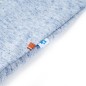 Kinder-T-Shirt Blau Melange 92 Kinder-T-Shirt Blau Melange 92