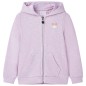 Kinder-Kapuzenpullover mit Reißverschluss Lila 92 Kinder-Kapuzenpullover mit Reißverschluss Lila 92