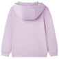 Kinder-Kapuzenpullover mit Reißverschluss Lila 116 Kinder-Kapuzenpullover mit Reißverschluss Lila 116