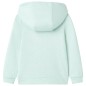 Kinder-Kapuzenpullover mit Reißverschluss Helles Minzgrün 104 Kinder-Kapuzenpullover mit Reißverschluss Helles Minzgrün 104