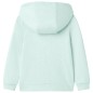 Kinder-Kapuzenpullover mit Reißverschluss Helles Minzgrün 128 Kinder-Kapuzenpullover mit Reißverschluss Helles Minzgrün 128