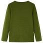 Kinder-Langarmshirt Dunkles Khaki 128 Kinder-Langarmshirt Dunkles Khaki 128
