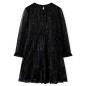 Kinderkleid mit Langen Ärmeln Schwarz 116 Kinderkleid mit Langen Ärmeln Schwarz 116