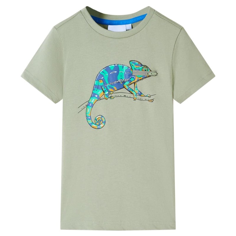 Kinder-Kurzarmshirt Hellkhaki 116 Kinder-Kurzarmshirt Hellkhaki 116