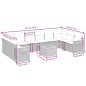 vidaXL 11-tlg. Garten-Sofagarnitur mit Kissen Beige Poly Rattan vidaXL 11-tlg. Garten-Sofagarnitur mit Kissen Beige Poly Rattan