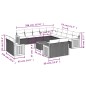 vidaXL 14-tlg. Garten-Sofagarnitur mit Kissen Beige Poly Rattan vidaXL 14-tlg. Garten-Sofagarnitur mit Kissen Beige Poly Rattan