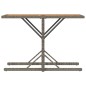 vidaXL 3-tlg. Bistro-Set mit Kissen Grau Poly Rattan vidaXL 3-tlg. Bistro-Set mit Kissen Grau Poly Rattan
