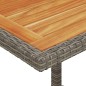 vidaXL 3-tlg. Bistro-Set mit Kissen Grau Poly Rattan vidaXL 3-tlg. Bistro-Set mit Kissen Grau Poly Rattan