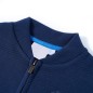 Kinder-Sweatshirt mit Reißverschluss Marineblau 116 Kinder-Sweatshirt mit Reißverschluss Marineblau 116