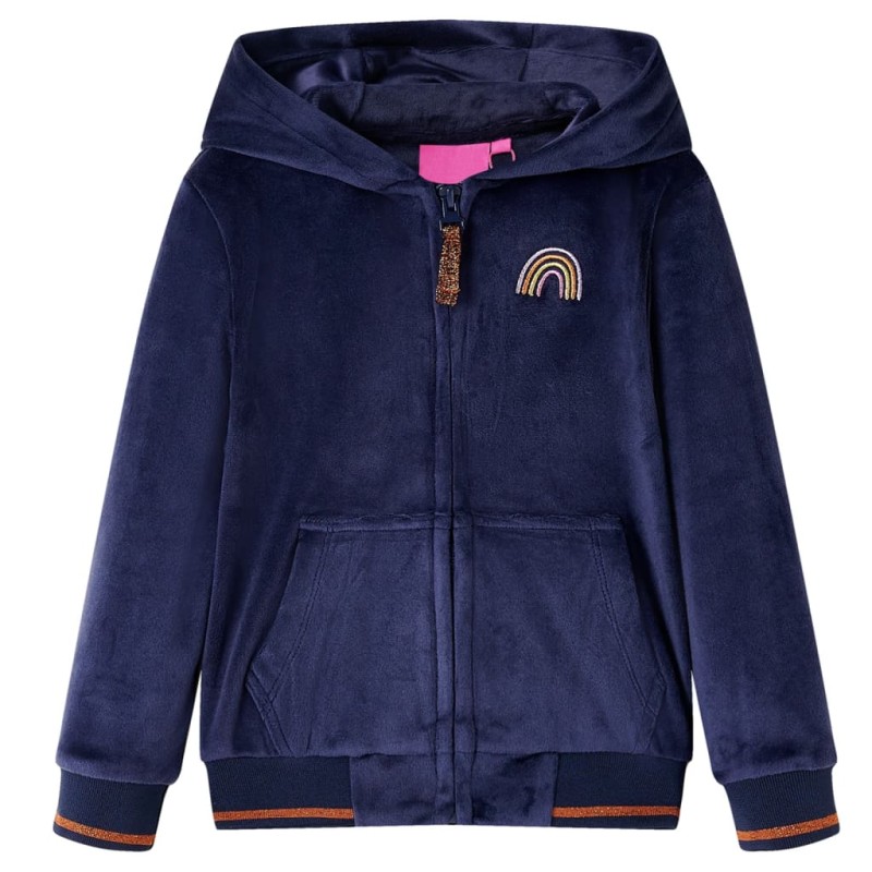 Kinder-Kapuzenjacke Marineblau 140 Kinder-Kapuzenjacke Marineblau 140