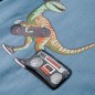 Kinder-Langarmshirt Mittelblau 92 Kinder-Langarmshirt Mittelblau 92