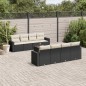 vidaXL 9-tlg. Garten-Sofagarnitur mit Kissen Schwarz Poly Rattan vidaXL 9-tlg. Garten-Sofagarnitur mit Kissen Schwarz Poly Rattan